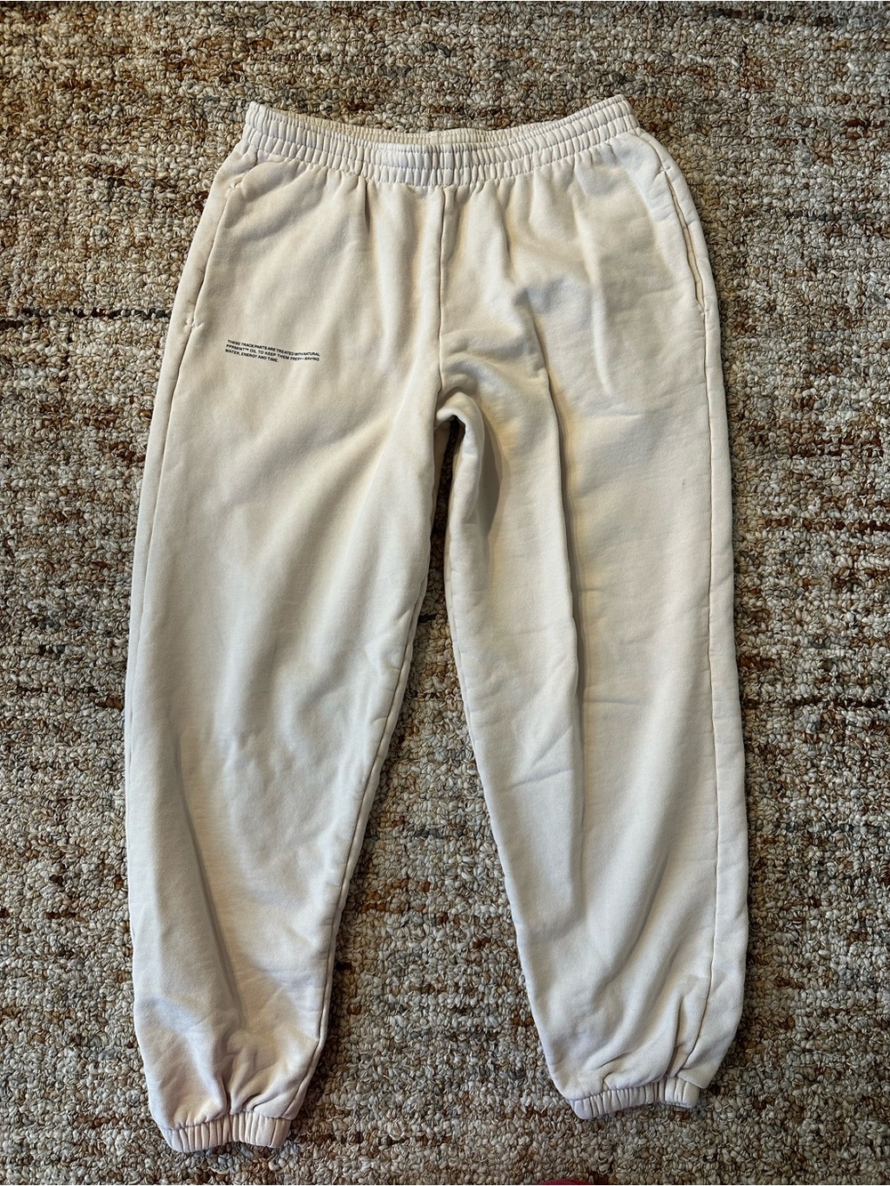 Pangaia Cream Unisex Jogger Sweatpants